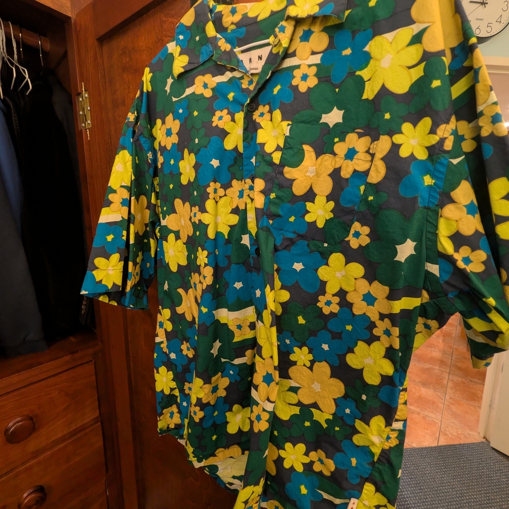 Marni All Over Floral Button-Up Shirt